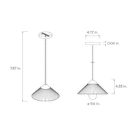 Summit Mountain Concrete Hanging Pendant Light E26 Socket Line Voltage 100V-240V AC IP64 Damp-rated