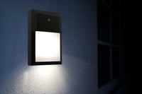 Mini Wall Pack LED Light 5CCT Selectable 15.8W 1600LM Line Voltage 120V AC IP65 Waterproof