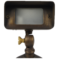 Outdoor Landscape Lighting LED 12V Low Voltage FPB01 Brass 12V Low Voltage Rectangular LED Directional Floodlight Adjustable Lighting