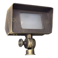 Outdoor Landscape Lighting LED 12V Low Voltage FPB01 4x/8x/12x Package Brass Rectangular LED Directional Floodlight Adjustable Lighting 12V Low Voltage 3W 3000K Bulb