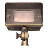 Outdoor Landscape Lighting LED 12V Low Voltage FPB01 4x/8x/12x Package Brass Rectangular LED Directional Floodlight Adjustable Lighting 12V Low Voltage 3W 3000K Bulb