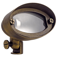 Outdoor Landscape Lighting LED 12V Low Voltage FPB03 4x/8x/12x Package Brass Oval LED Directional Floodlight Adjustable Lighting 12V Low Voltage 3W 3000K Bulb