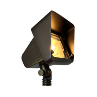 Outdoor Landscape Lighting LED 12V Low Voltage FPB05 4x/8x/12x Package Cast Brass Rectangular LED 12V Low Voltage Directional Flood Light Adjustable Landscape Lighting with 5W 3000K Bulb