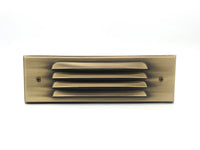 STBP04 Tulay Antique Brass Louvered Step Light Low Voltage Landscape Lighting