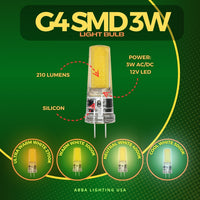G4 Bi Pin Non-Dimmable LED Capsule 12V Bulb Energy Efficient Light IP65 Waterproof