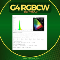 2W G4 RGBCW Smart Wi-Fi 12V Low Voltage LED Light Bulbs Dimmable Energy Saving