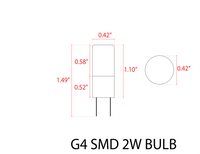 Outdoor Landscape Lighting LED 12V Low Voltage G4 2W/3W Dimmable SMD Bi Pin LED Capsule 12V Low Voltage Bulb Energy Efficient Light IP65 Waterproof