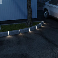 CRG34 3.9″x 1.37″x 7.8″ Paver Well Light - Heavy Duty Cast Aluminum, IP65 3.5W 3000K AC/DC 12V Low Voltage COB