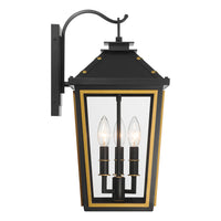 Hawkins 3 Light Outdoor Sconce 9.5