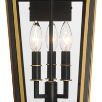 Hawkins 3 Light Outdoor Sconce 9.5