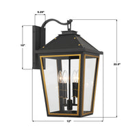 Hawkins 4 Light Outdoor Sconce 12