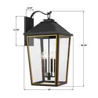 Hawkins 4 Light Outdoor Sconce 15