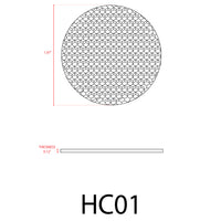 Outdoor Landscape Lighting LED 12V Low Voltage HC1 MR16 Honeycomb Louvred Anti- Glare Filter 50mm for Spot Lights
