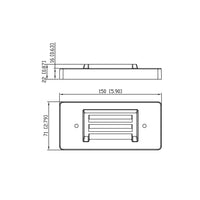 IDL01 Solid Brass Surface Mount Integrated LED Step Light Low Voltage Landscape Lighting