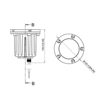 IGL16B MR16 PVC and Solid Brass In-Ground Well Light Low Voltage Landscape Lighting