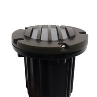 IGL17B MR16 PVC and Solid Brass Grille In-Ground Well Light Low Voltage Landscape Lighting