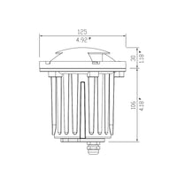 IGL21B MR16 PVC and Solid Brass Bi-Directional In-Ground Well Light Low Voltage Landscape Lighting