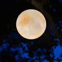 GL Series Moon Light Fixture 12V Low Voltage Outdoor IP65 Waterproof Hanging or Ground Lighting Nordic Globe Resin Lampshade Modern for Porch Garden Patio
