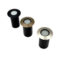 Outdoor Landscape Lighting LED 12V Low Voltage UNBP07 Mortirolo Brass / Stainless Steel In-Ground Well Light Low Voltage Outdoor Lighting