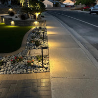 Outdoor Landscape Lighting LED 12V Low Voltage BPLP03 Aspen Brass Path Light 4x/8x/12x G4 2W Dimmable 2700K Package Low Voltage Outdoor Lighting