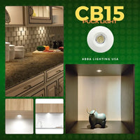 Outdoor Landscape Lighting LED 12V Low Voltage CB15 4x/8x/12x Package 1.5W DC12V Low Voltage Round Recessed Cast Aluminum Cabinet Light Energy Saving Dimmable LED Downlighting 3000K or 5000K