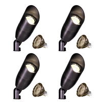 KL106 4x/8x/12x Package 6W 2700K Low Voltage Brass Modern Directional Spotlight Outdoor Lighting