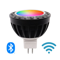 MR16 5W RGBW 2700K Smart WIFI LED Light Bulb, Energy Saving Color Changing 12V 45°/60°, Bluetooth/WiFi Control, IP65 (LL16R)