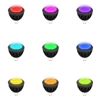 Outdoor Landscape Lighting LED 12V Low Voltage MR16 RGBCW Smart Wi-Fi 6W 12V Low Voltage LED Bulbs 40° Dimmable Energy Saving Waterproof Light CE & RoHS Certified with Antenna