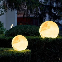 GL Series Moon Light Fixture  4x/8x/12x 12V Low Voltage Outdoor IP65 Waterproof Hanging or Ground Lighting Nordic Globe Resin Lampshade Modern for Porch Garden Patio