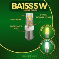 Outdoor Landscape Lighting LED 12V Low Voltage BA15S 5W Bayonet Style LED Capsule 12V Low Voltage Energy Efficient 1156 Light Bulb
