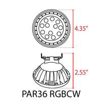 Outdoor Landscape Lighting LED 12V Low Voltage PAR36 12V 12W LED RGB + Tunable 2700K-5000K, 12W, Smartphone Controlled, Dimmable, W-Fi Controlled IP67 Waterproof Low Voltage Bulbs