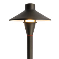 PL01B G4 Solid Brass Hat Path Light - Light Bronze Finish Low Voltage Landscape Lighting