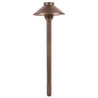 PLB02 Outdoor Garden Path Light | Low Voltage Heavy Duty Cast Brass Outdoor LED Path Light - Kings Outdoor Lighting