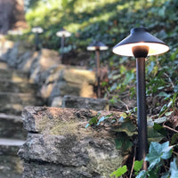 PLB02 Clear Lens Outdoor Garden Pathway Light | 12V Low Voltage Brass Path Light