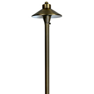 PLB03 Brass LED 12V Low Voltage Pathway Lights Outdoor Landscape Lighting Fixtures G4 Socket - None