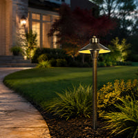 PLB03 Brass LED 12V Low Voltage Pathway Lights Outdoor Landscape Lighting Fixtures G4 Socket