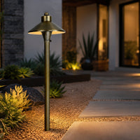 PLB03 Brass LED 12V Low Voltage Pathway Lights Outdoor Landscape Lighting Fixtures G4 Socket