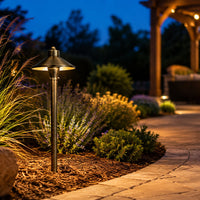 PLB03 Brass LED 12V Low Voltage Pathway Lights Outdoor Landscape Lighting Fixtures G4 Socket