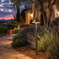 Outdoor Landscape Lighting LED 12V Low Voltage PLB06 Snub 12V Low Voltage Heavy Duty Cast Brass Outdoor LED Pathway Light G4 Socket