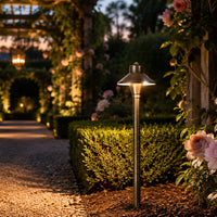 Outdoor Landscape Lighting LED 12V Low Voltage PLB06 Snub 12V Low Voltage Heavy Duty Cast Brass Outdoor LED Pathway Light G4 Socket