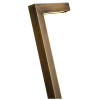 Outdoor Landscape Lighting LED 12V Low Voltage PLB10 LED Brass L-Shaped 12V Low Voltage Landscape Lighting Pathway Light