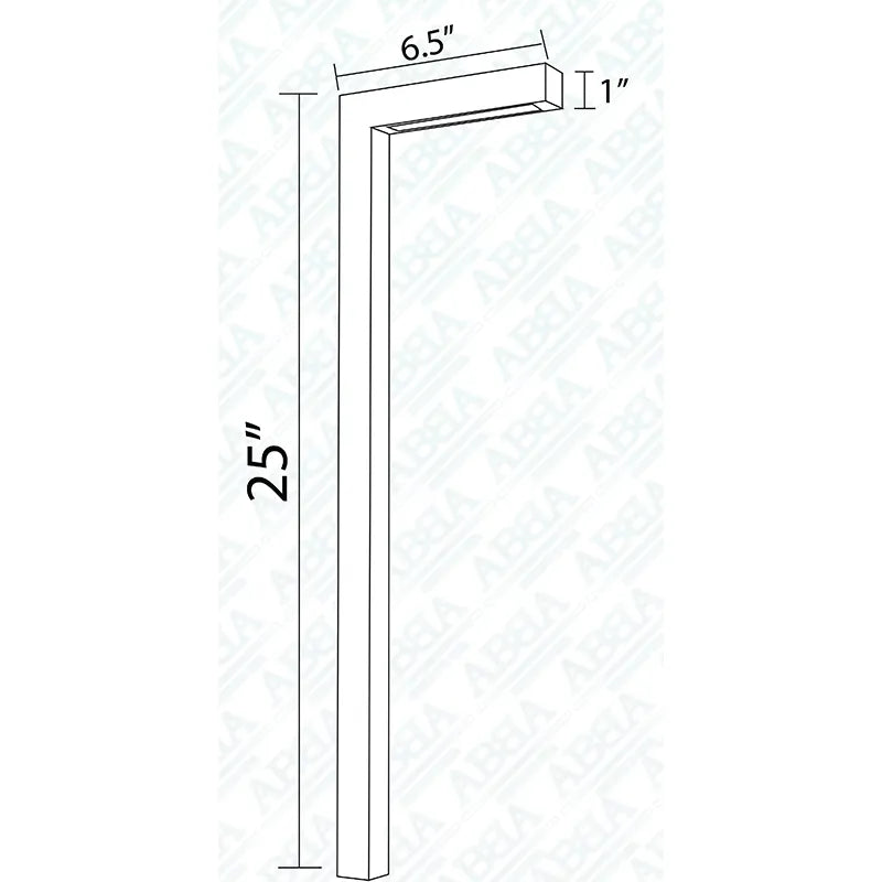 PLB10 LED Brass L-Shaped Low Voltage Pathway Light