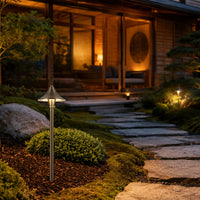 PLB09 Brass LED Cone Lamp Ready 12V Low Voltage Pathway Outdoor Landscape Lighting Fixture G4 Socket
