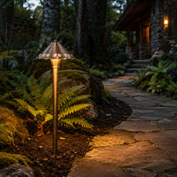 PLB12 Brass LED 12V Low Voltage Pathway Outdoor Lighting Landscape Fixture G4 Socket