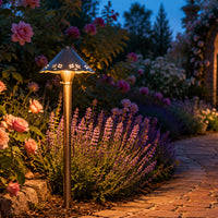 PLB12 Brass LED 12V Low Voltage Pathway Outdoor Lighting Landscape Fixture G4 Socket