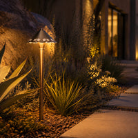 PLB12 Brass LED 12V Low Voltage Pathway Outdoor Lighting Landscape Fixture G4 Socket