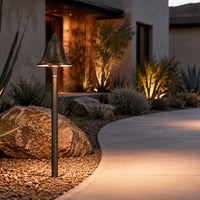 Accesorio de iluminación para exteriores PLB09 con cono LED de latón de baja tensión