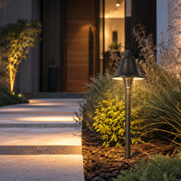 Accesorio de iluminación para exteriores PLB09 con cono LED de latón de baja tensión