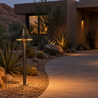 Accesorio de iluminación para exteriores PLB09 con cono LED de latón de baja tensión