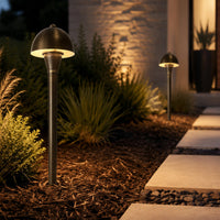 PLB18 Brass LED Mini Globe Lamp Ready 12V Low Voltage Pathway Outdoor Landscape Lighting Fixture G4 Socket